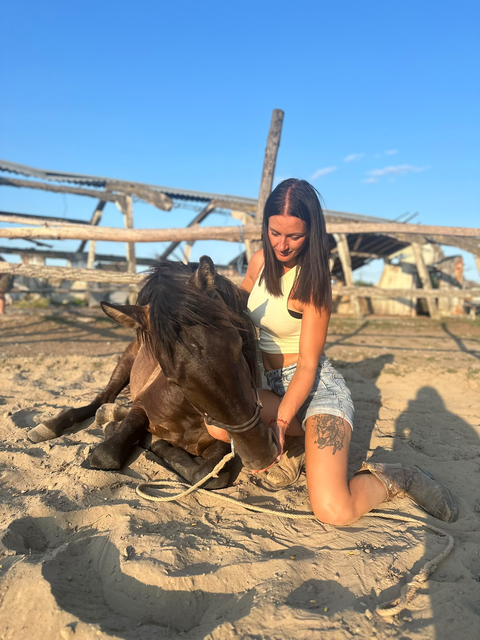 Bianka and a horse